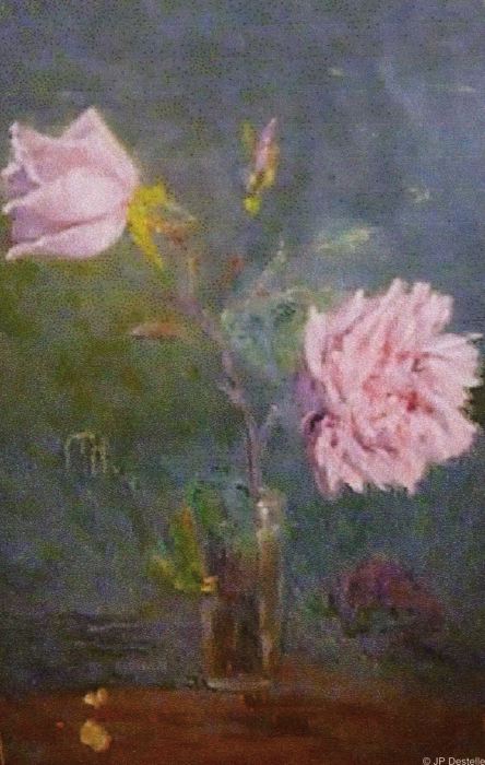 Roses dans un verre