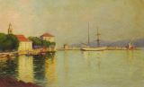 Port de Sainte-Maxime au soleil couchant