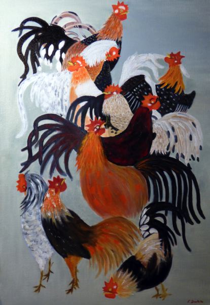 Coqs et poules