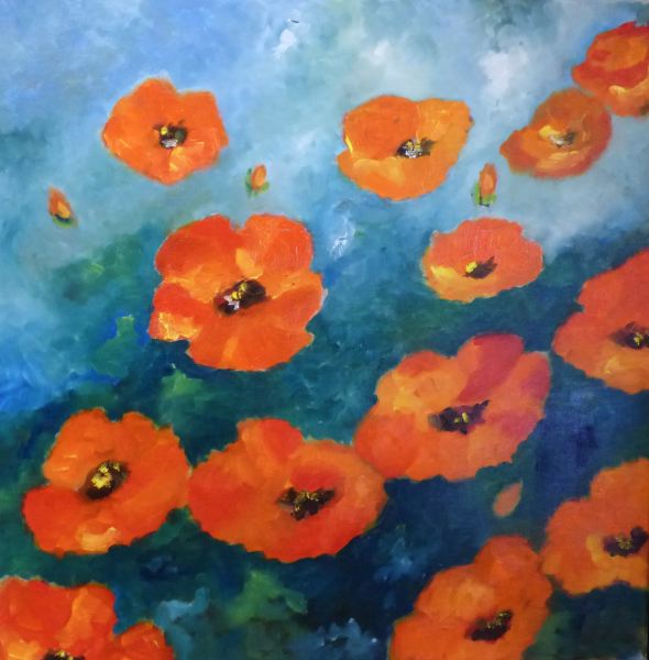 Coquelicots flottants