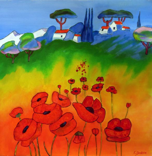 Champ de coquelicots de Colette